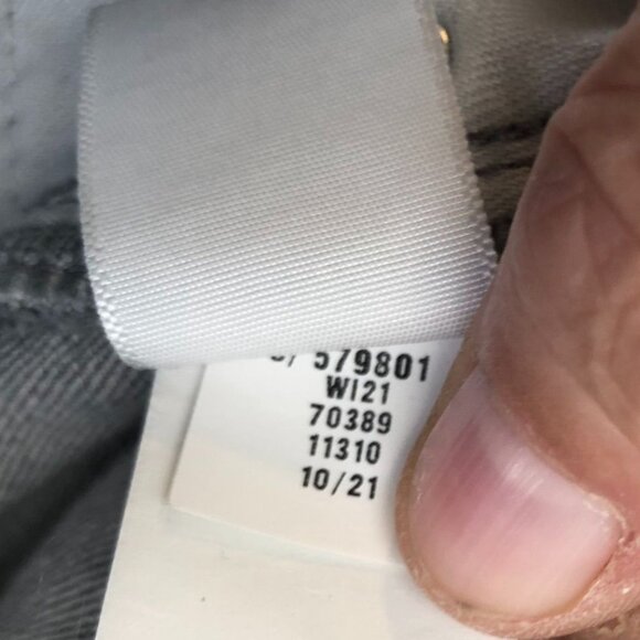 Loft Womens Jeans Size 28/6 Curvy Skinny High Rise Ankle Frayed Hem Gray Denim - Picture 11 of 16